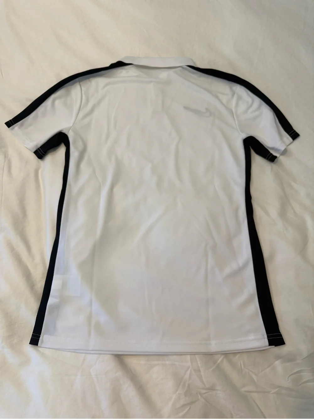 Nike Men’s White Polo with Black Side Panels
